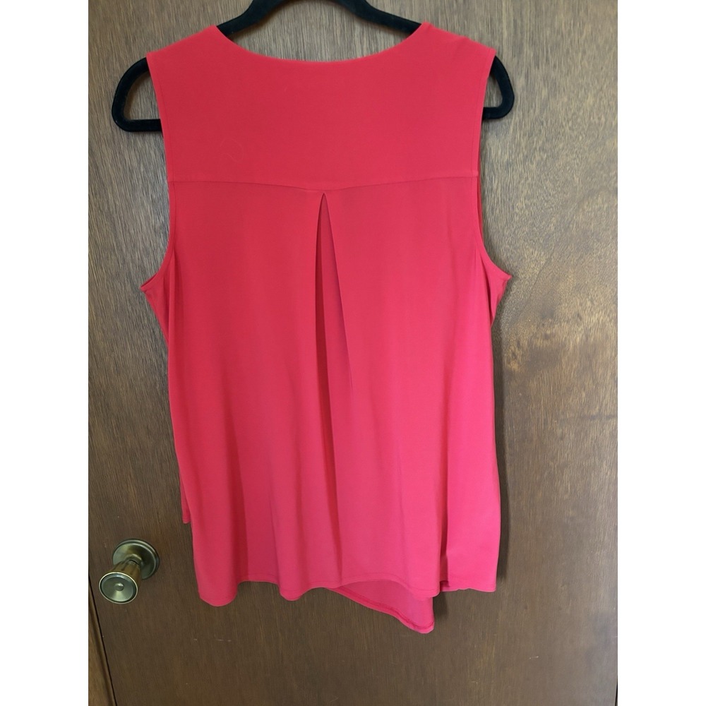 roz & Ali Size L Red Tank Top (A207) - Picture 4 of 4